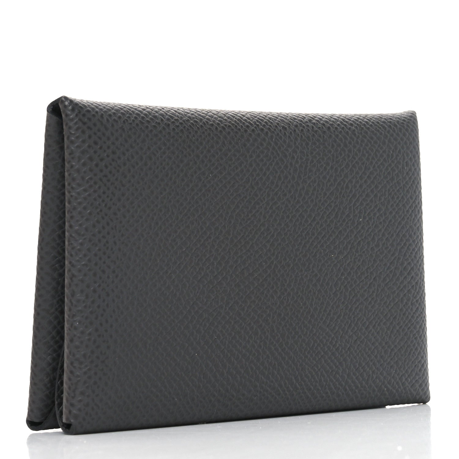 Hermes Epsom Calvi Duo Card Case Graphite 3 of 7