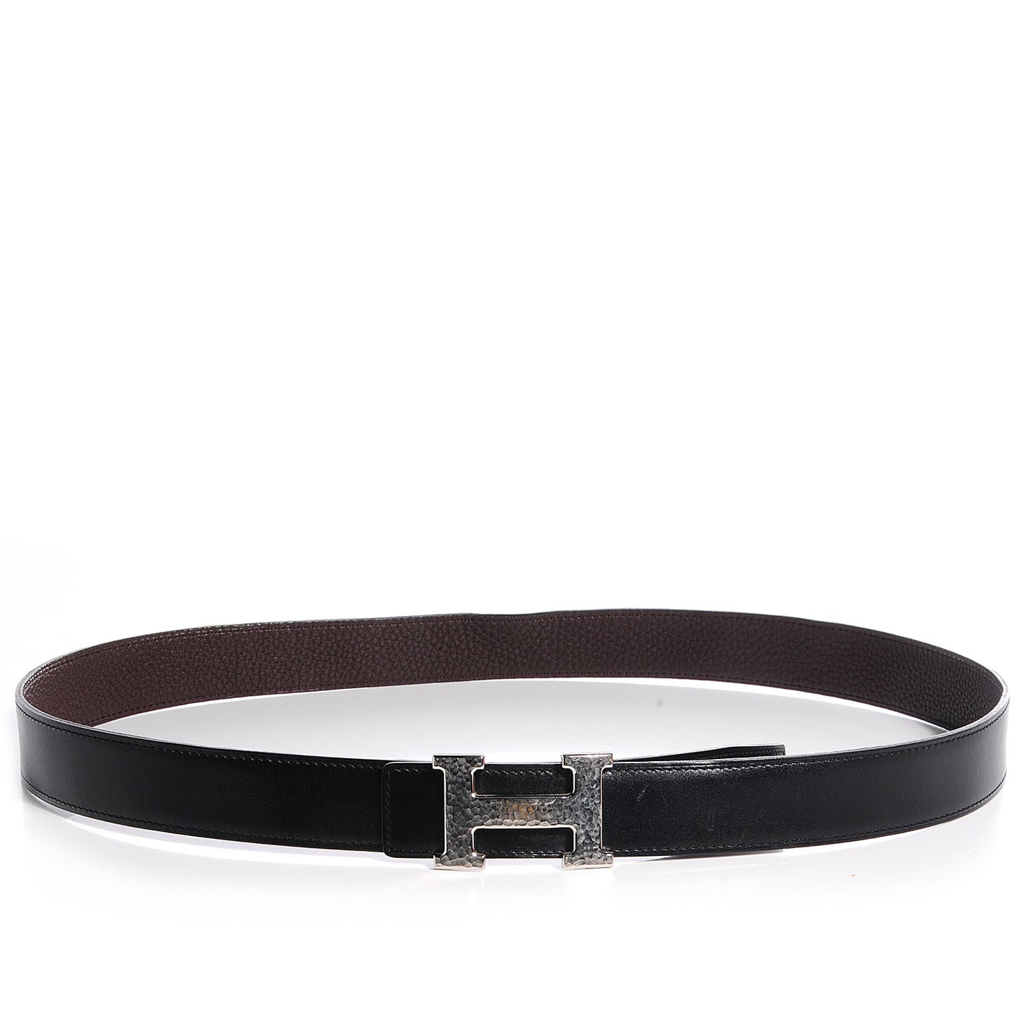 Box Togo Reversible Martelee Constance 40mm H Belt 100 Noir Chocolate