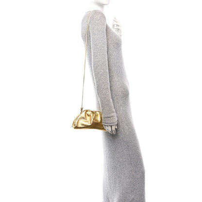 Bottega Veneta Metallic Bark Calfskin The Mini Pouch Gold 2 of 9