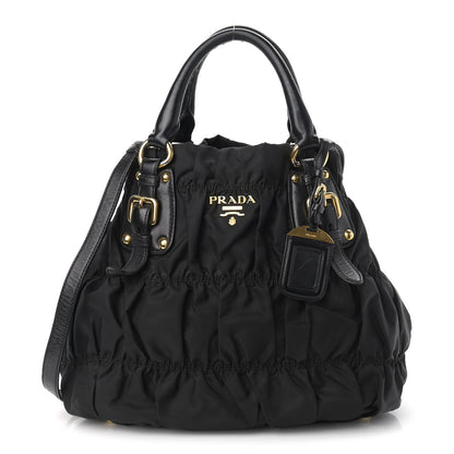 Prada Tessuto Nylon Gaufre Tote Black 1 of 11