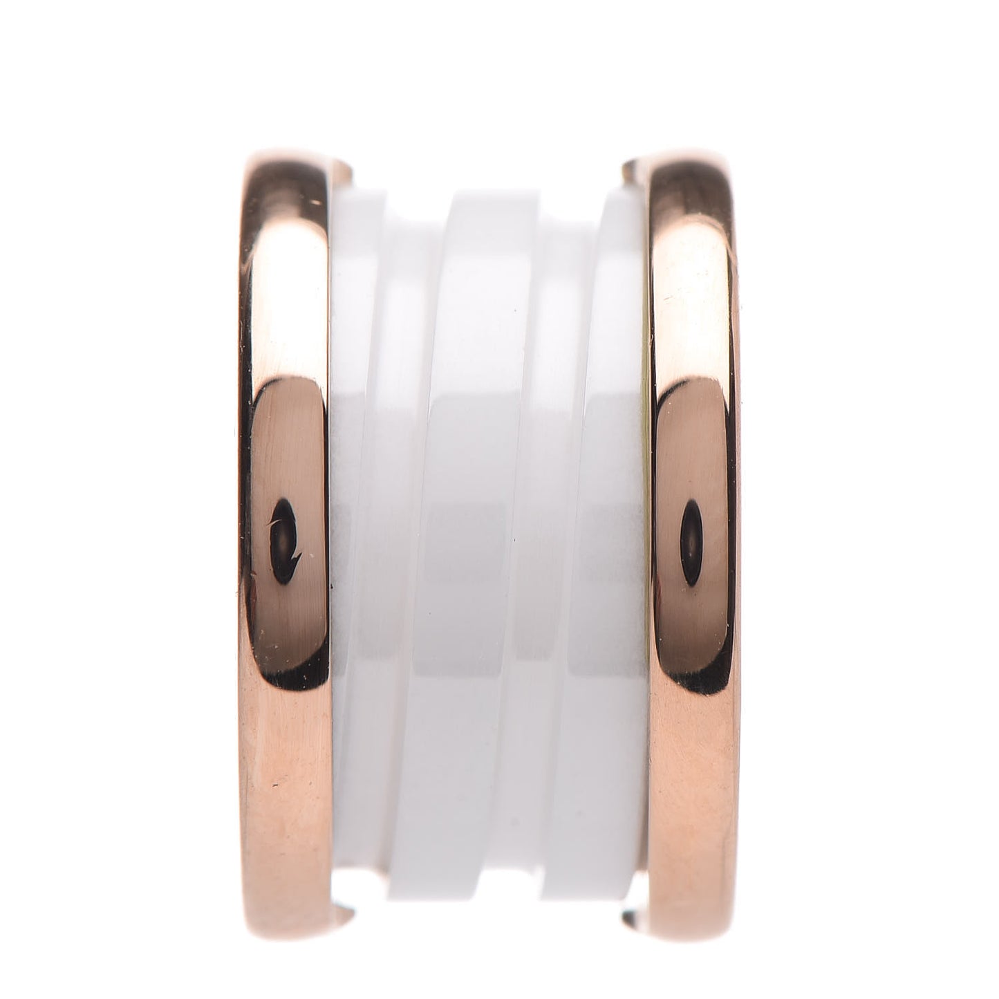 18K Rose Gold White Ceramic B.Zero1 Pendant