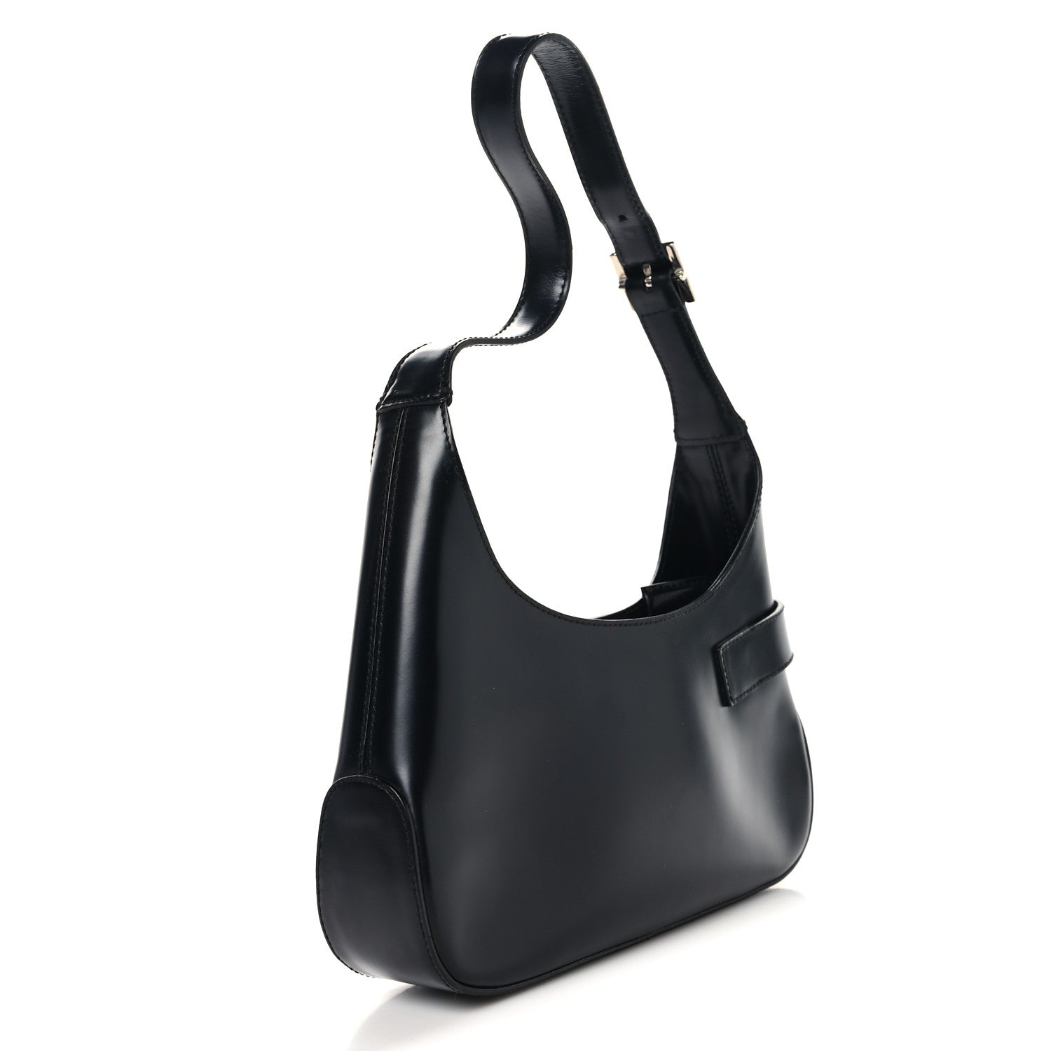 Salvatore Ferragamo Soft Calfskin Gancini Hobo Black 3 of 9