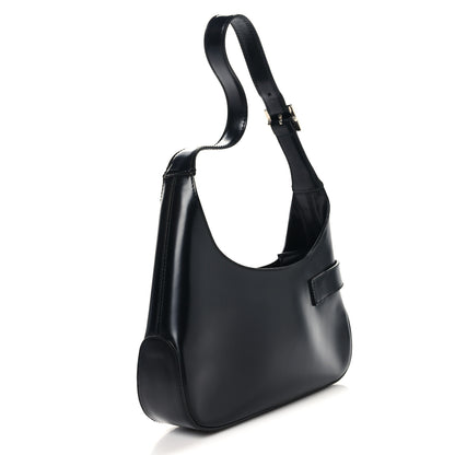 Salvatore Ferragamo Soft Calfskin Gancini Hobo Black 3 of 9