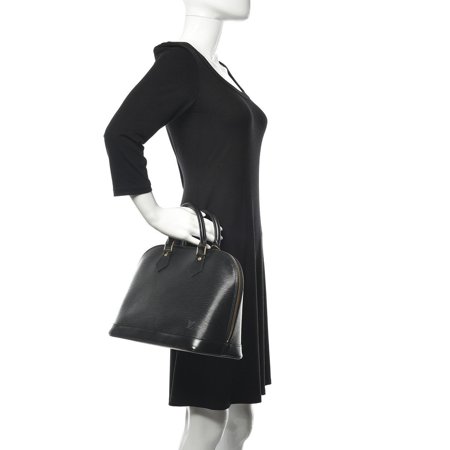 Louis Vuitton Epi Alma PM Black 2 of 9