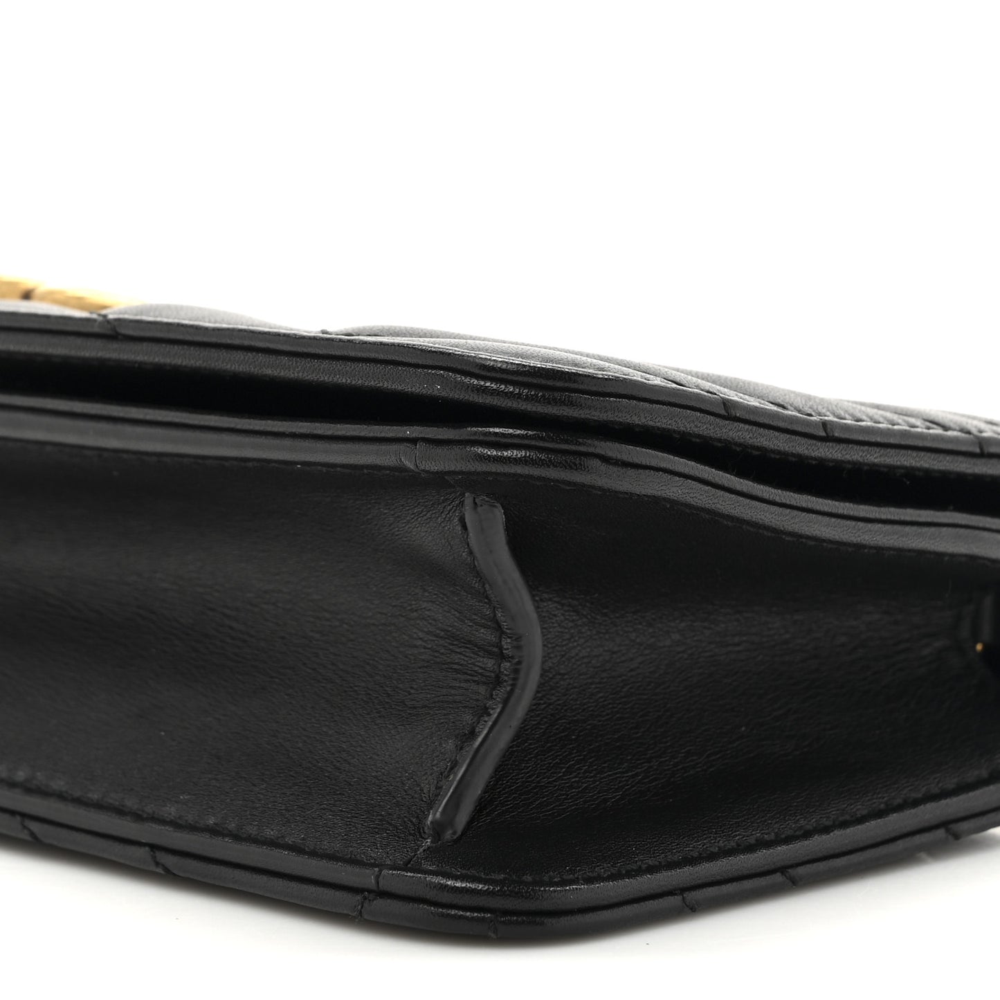 Calfskin Matelasse GG Marmont Mini Bag Black