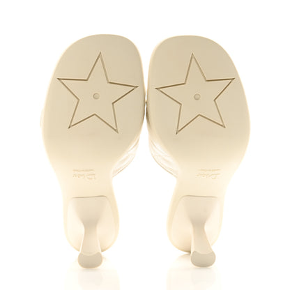Christian Dior Calfskin Cannage Quilted Dio(r)evolution 80mm Slide Sandals 39 Off White 5 of 10