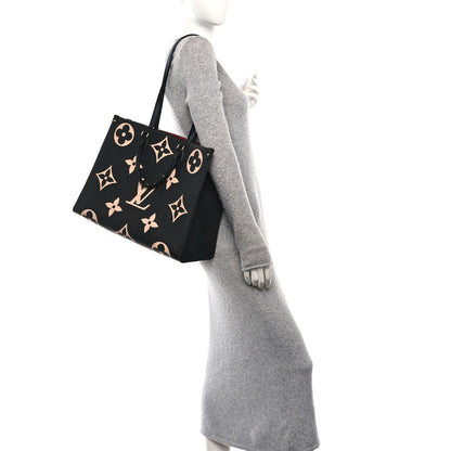 Louis Vuitton Empreinte Monogram Giant Onthego GM Black Beige 2 of 9