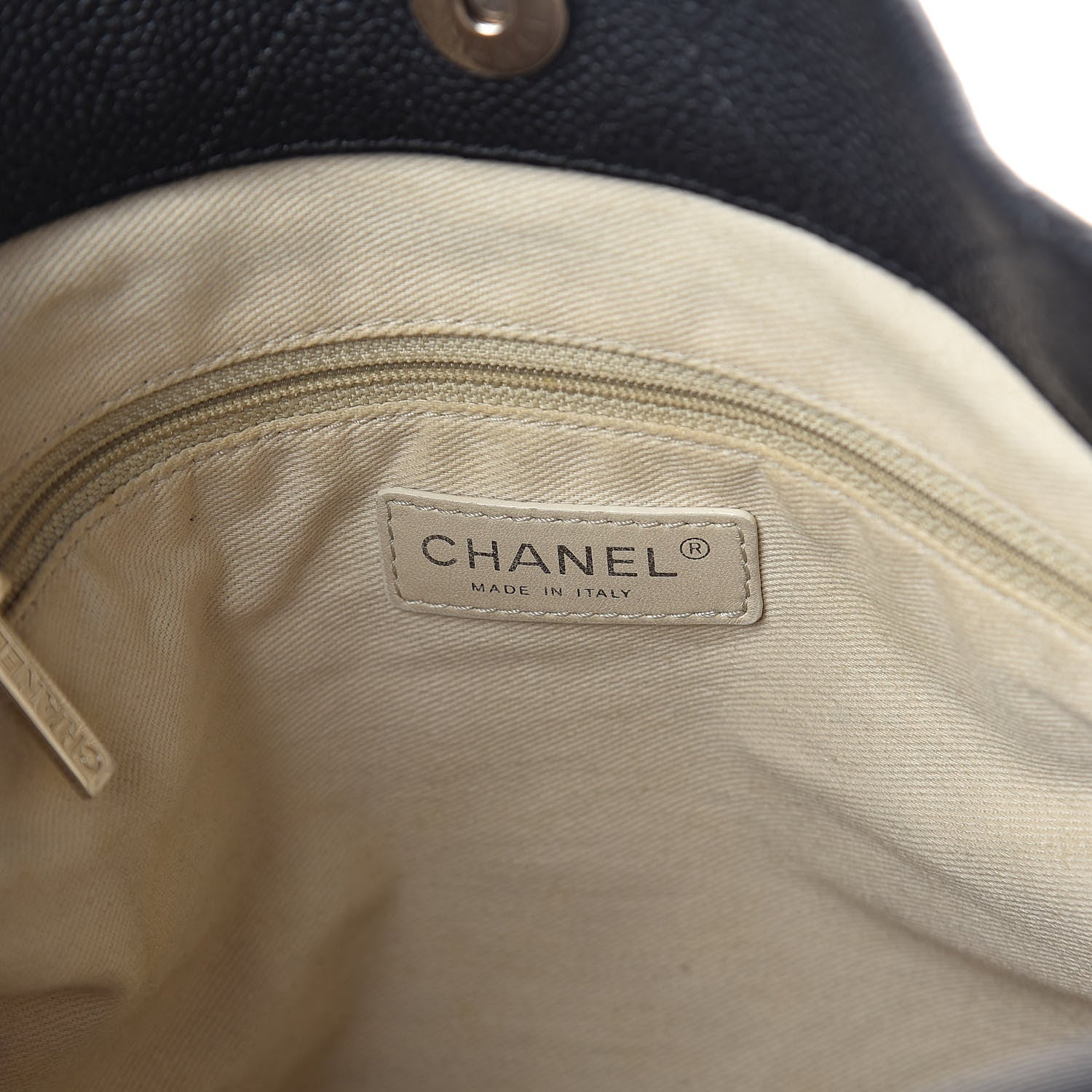 Chanel Caviar Stitched Medium CC Pocket Hobo Black 6 of 10