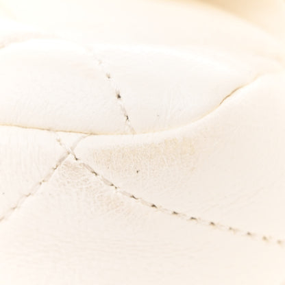 Chanel Lambskin Plexiglass Quilted Coco Love Flap White 11 of 12