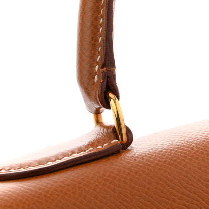 Hermes Courchevel Kelly Sellier 32 Gold 14 of 14