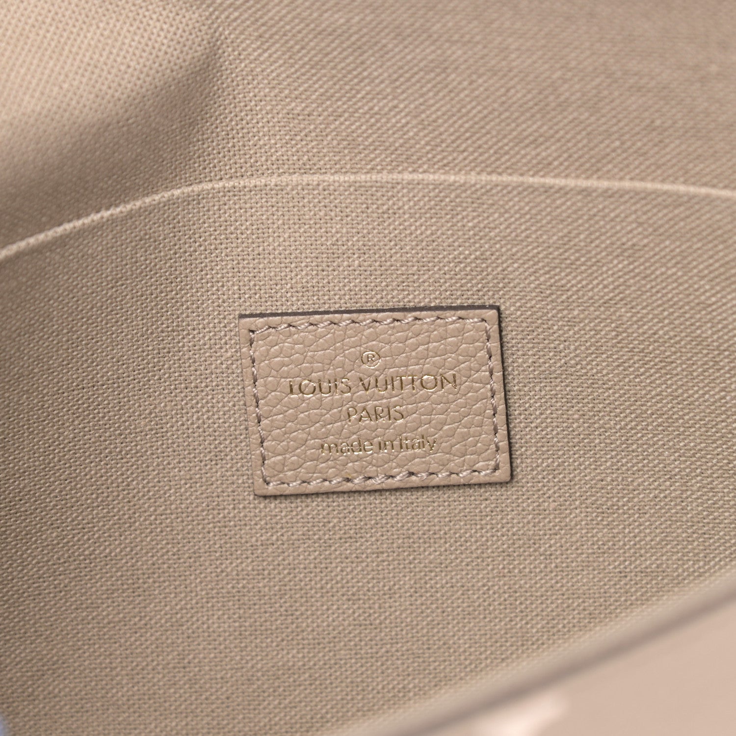 Louis Vuitton Empreinte Monogram Giant Felicie Pochette Tourterelle Creme 8 of 11