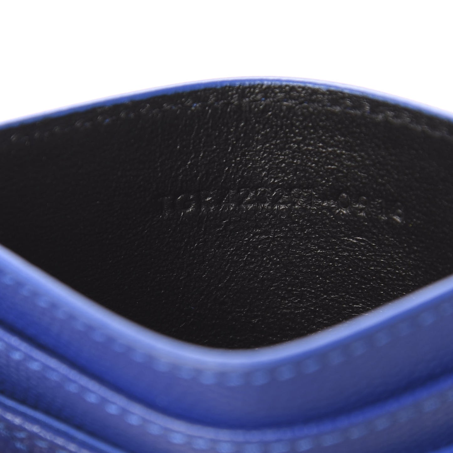 Grain De Poudre Matelasse Credit Card Case Blue Majorelle