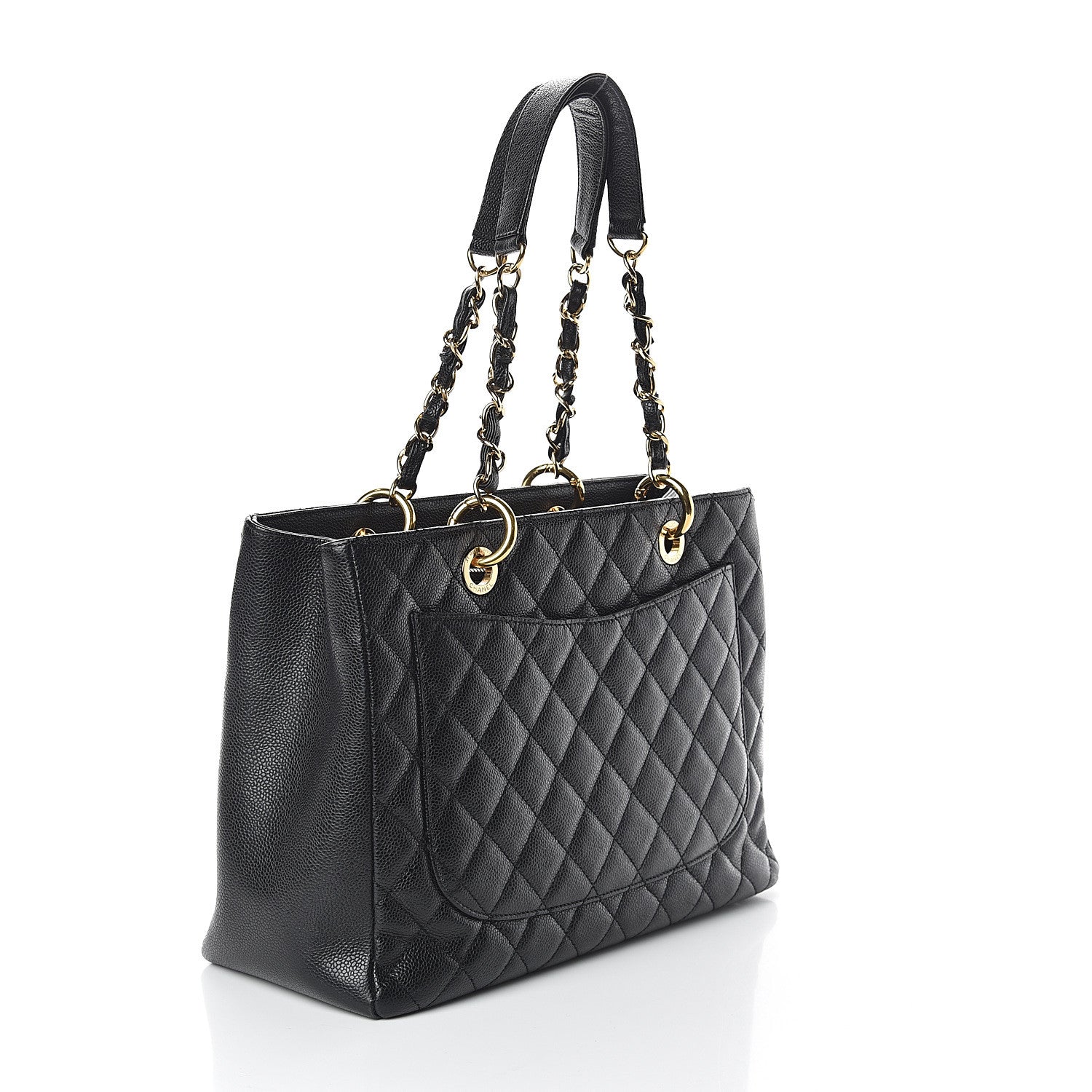 Chanel Caviar Quilted Grand Shopping Tote GST Black 2 of 9