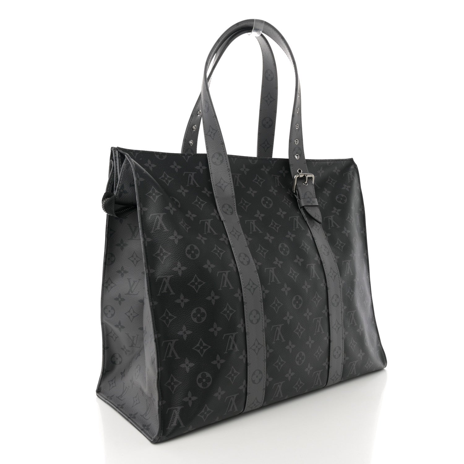Louis Vuitton Monogram Eclipse Cabas Zippe GM Black 2 of 11