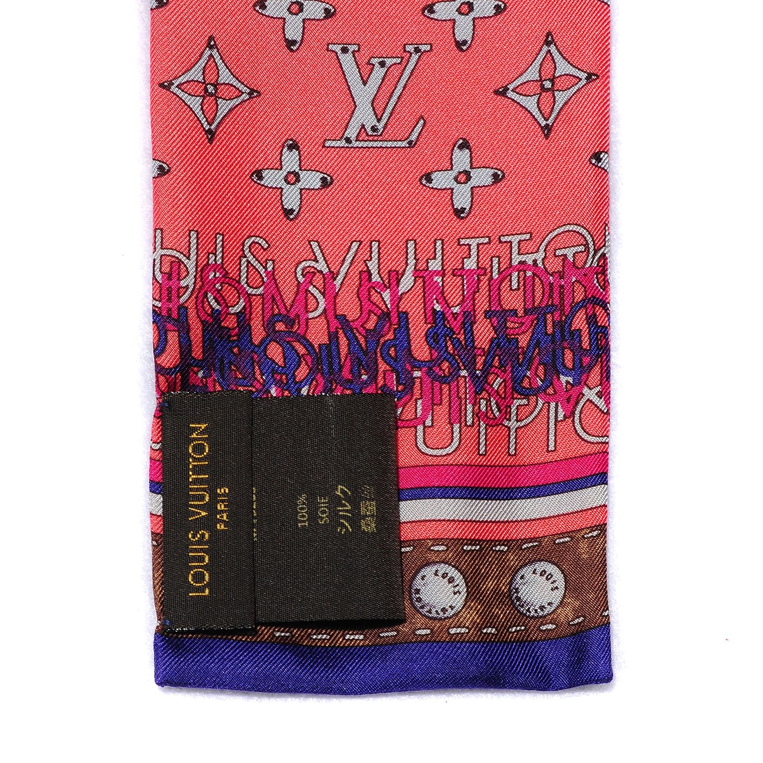 Louis Vuitton Silk Monogram Map Bandeau 4 of 5
