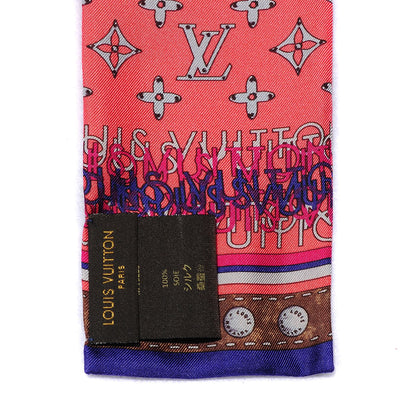 Louis Vuitton Silk Monogram Map Bandeau 4 of 5