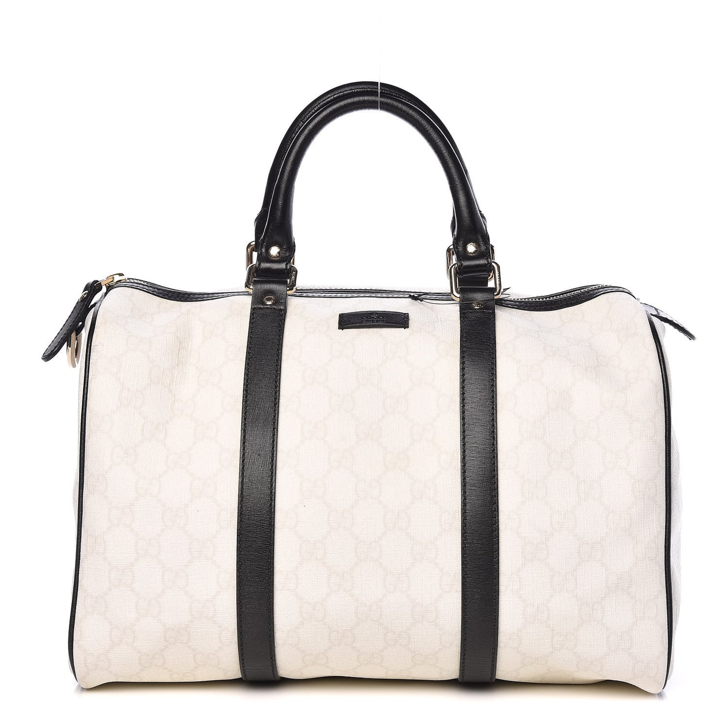 GG Plus Monogram Medium Joy Boston White Black