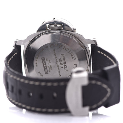 Panerai Stainless Steel Alligator 44mm Luminor Submersible Automatic Watch Black PAM00025 5 of 6