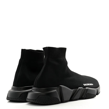 Balenciaga Technical 3D Recycled Knit Womens Speed 2.0 Sneakers 39 Monocolor Black 4 of 8