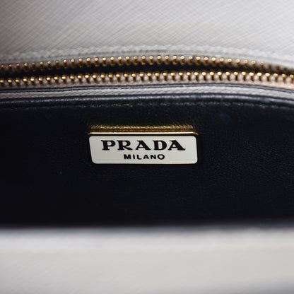 Prada Saffiano Sound Studded Hobo Talco 6 of 13