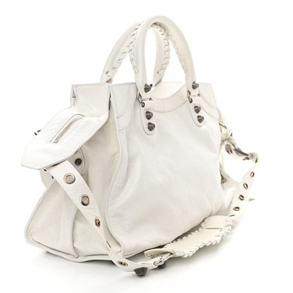 Balenciaga Agneau Arena Neo Cagole City Handbag Optic White 4 of 20