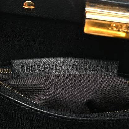 Fendi Nappa Mini Peekaboo Iconic Satchel Black 8 of 12