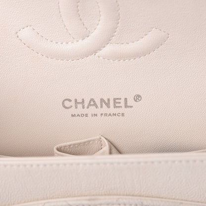 Chanel Grained Calfskin Quilted Medium Double Flap White 8 of 12
