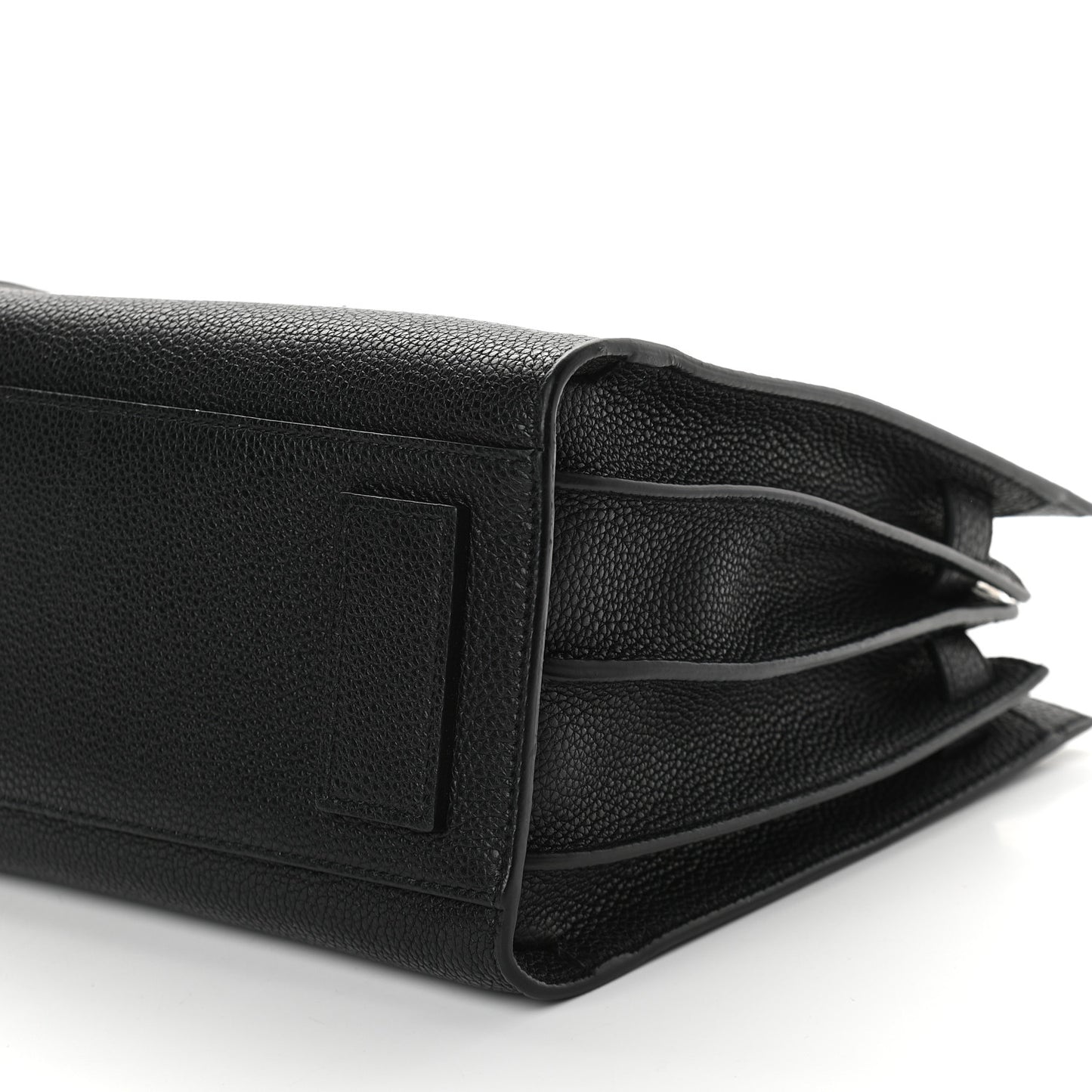 Grained Calfskin Baby Sac De Jour Souple Black