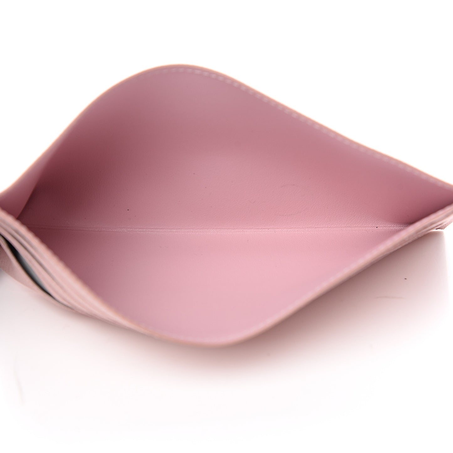 Calfskin Felicie Card Holder Insert Rose Ballerine