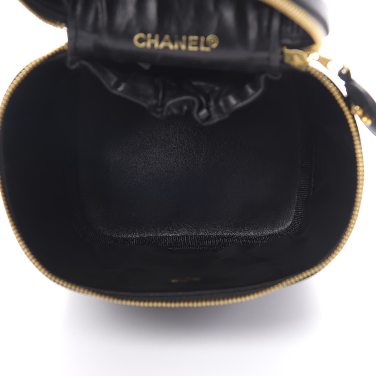 Chanel Lambskin Vanity Cosmetic Case Black 5 of 13