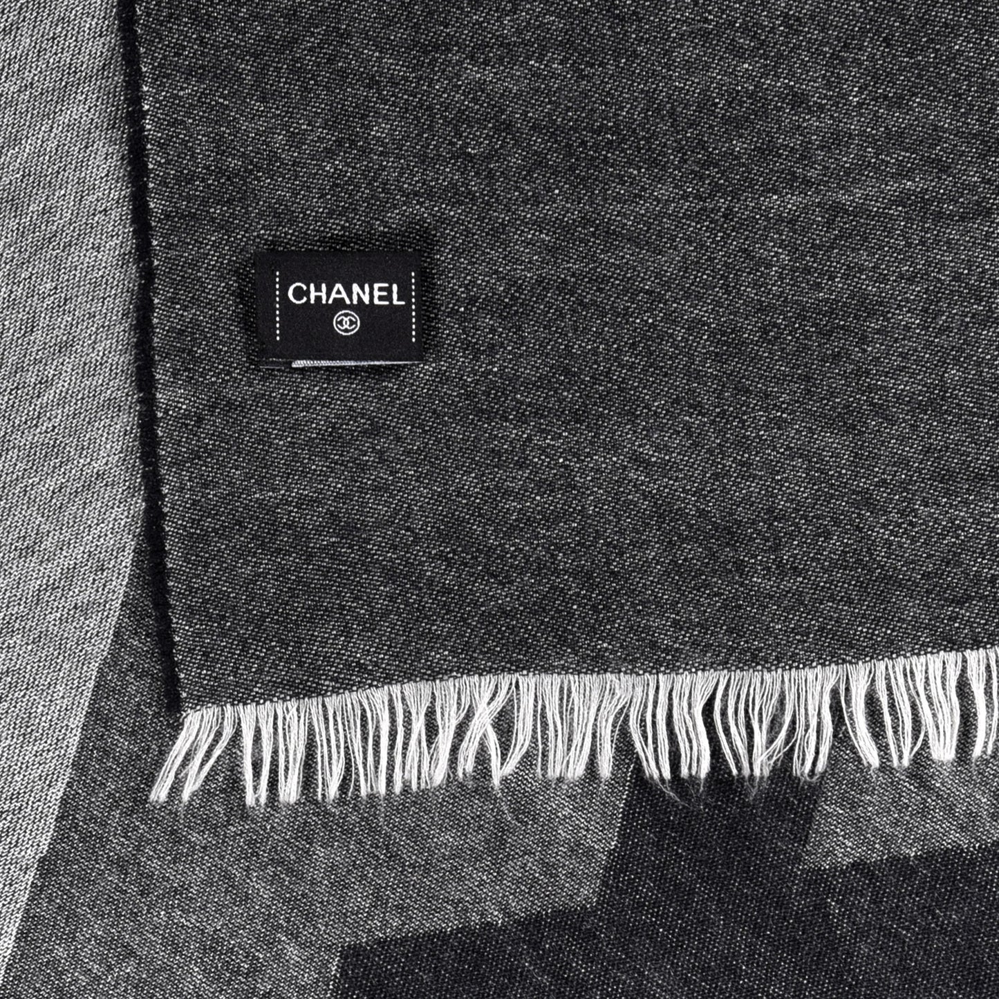 Cashmere CC Logo Stole Black