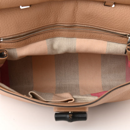 Gucci Cellarius Calfskin Large Bamboo Daily Top Handle Bag Camelia 4 of 11