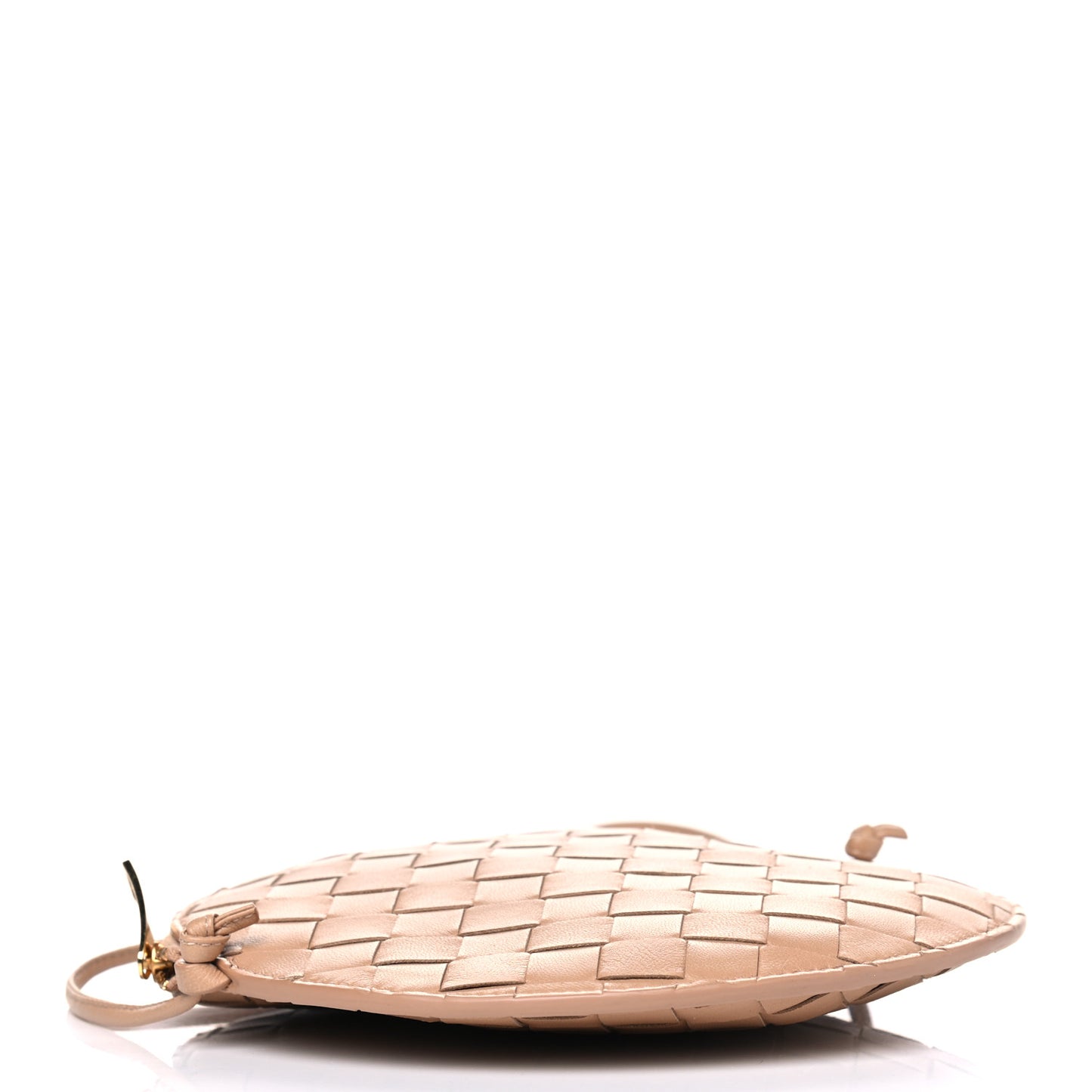 Nappa Intrecciato Round Crossbody Cipria