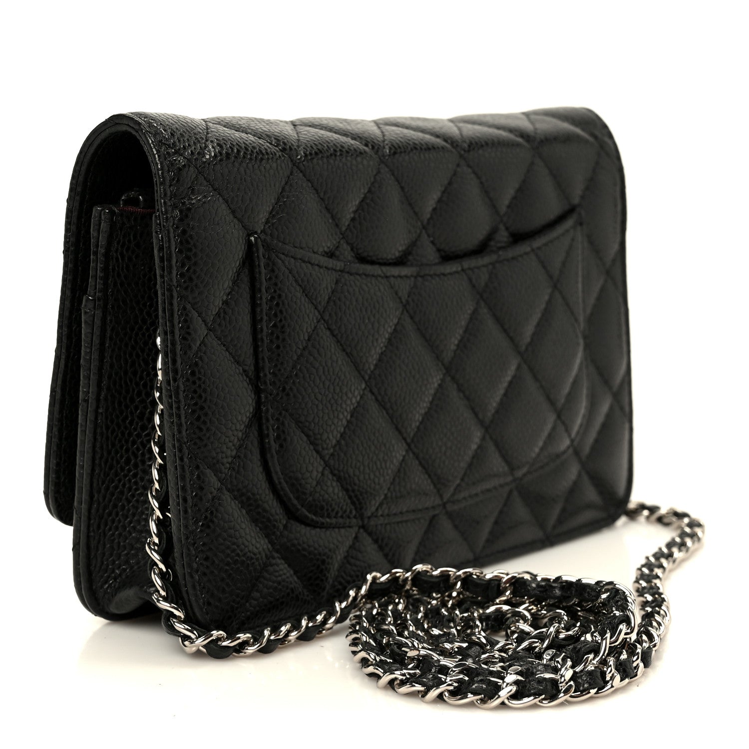 Chanel Caviar Quilted Wallet on Chain WOC Black 2 of 11