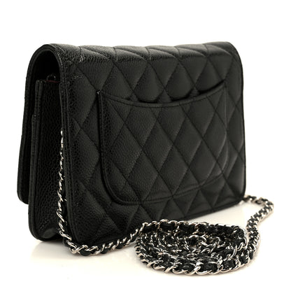 Chanel Caviar Quilted Wallet on Chain WOC Black 2 of 11