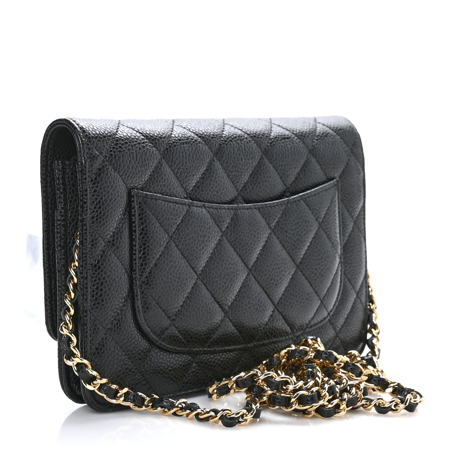 Chanel Caviar Quilted Wallet On Chain WOC Black 3 of 11