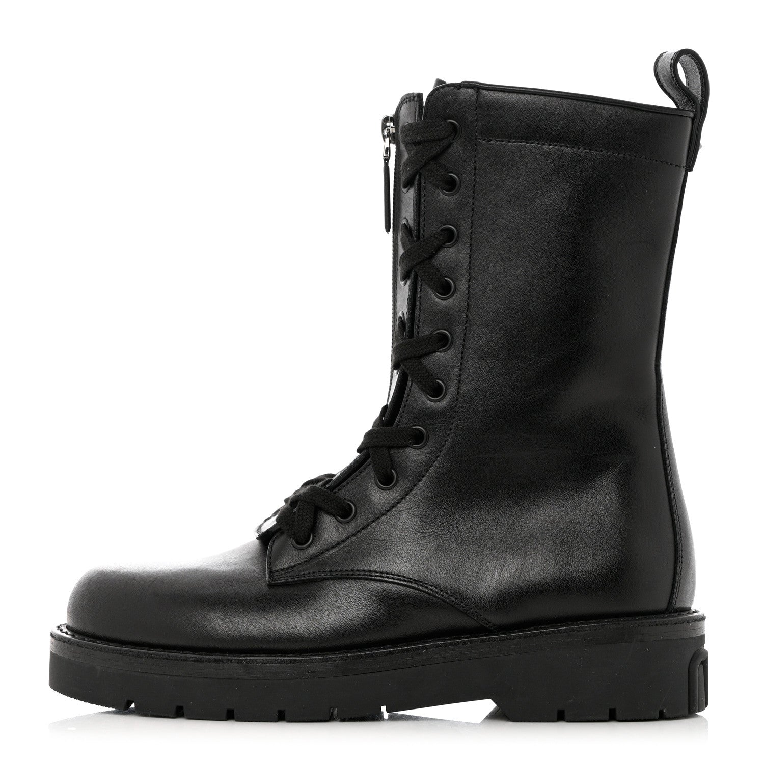 Valentino Garavani Calfskin XCombat 20/40mm Boots 38.5 Black 1 of 10