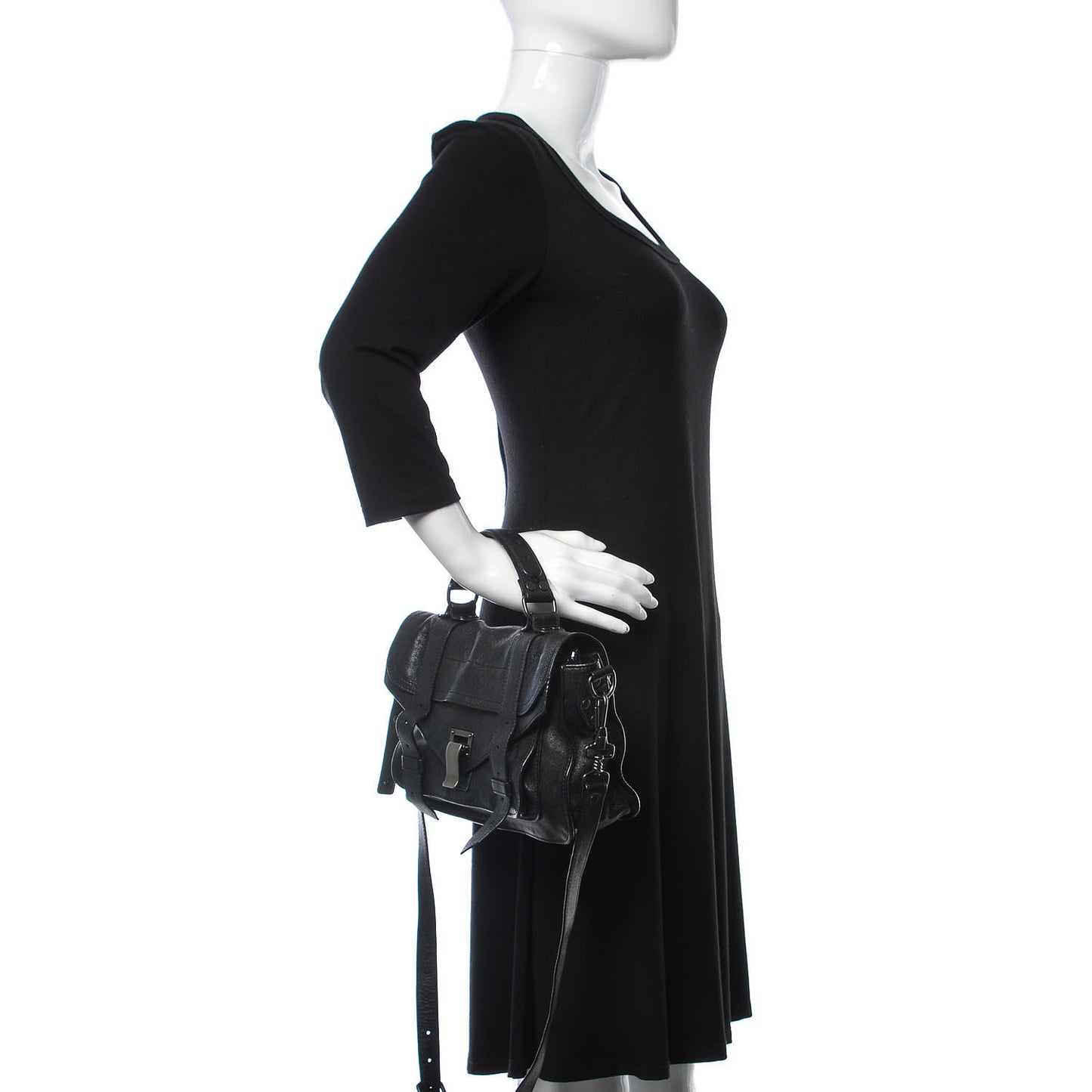 Lambskin Tiny PS1 Satchel Black