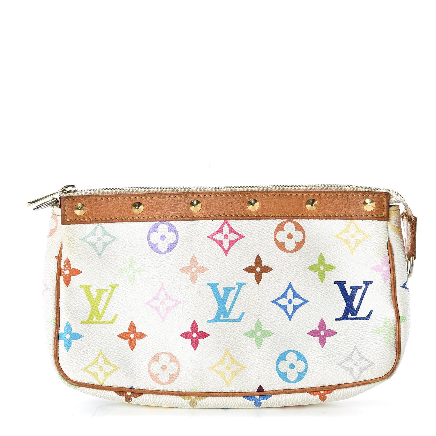Louis Vuitton Monogram Multicolor Pochette Accessories White 1 of 9