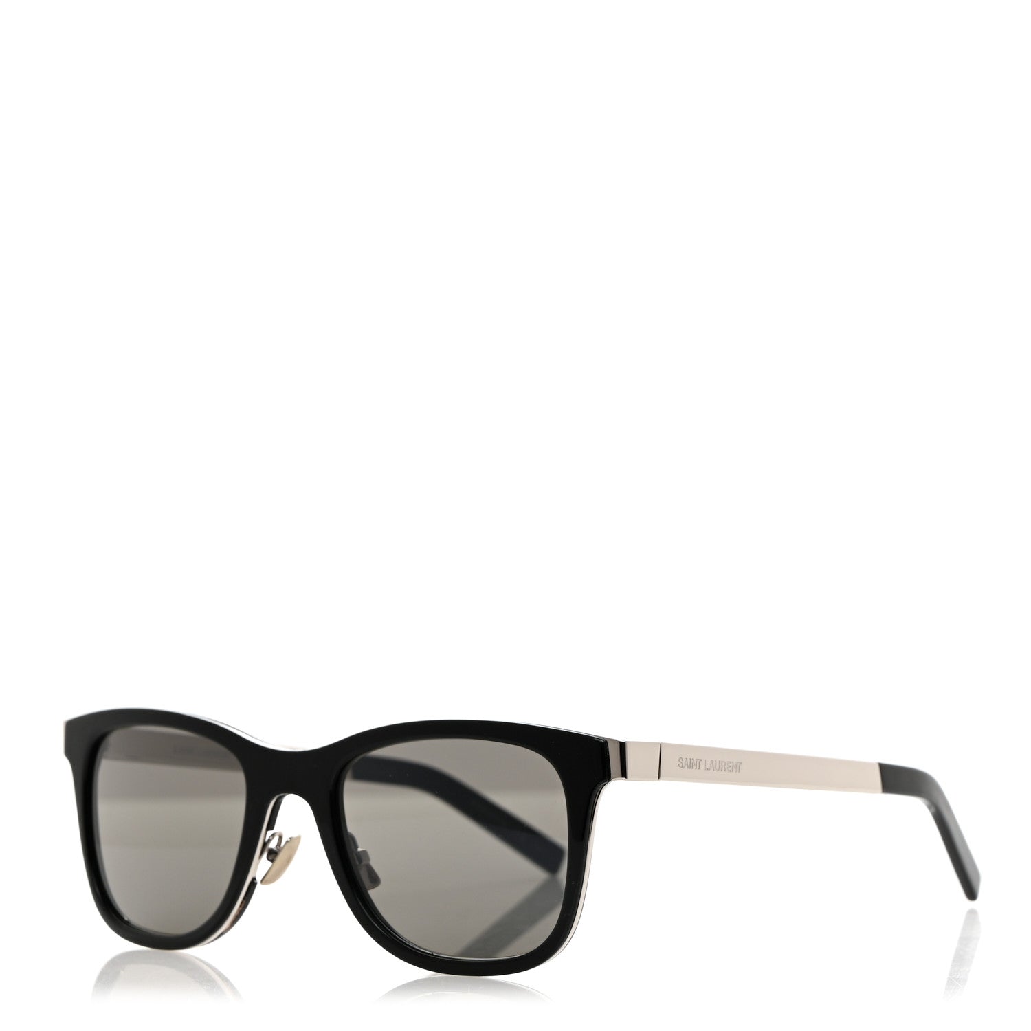 Saint Laurent Acetate Square Sunglasses SL 51 Black 1 of 8