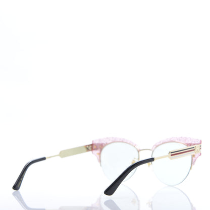 Gucci Acetate Metal Glitter Cat Eye Sunglasses GG0283S Pink 4 of 9