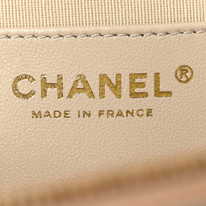 Chanel Metallic Lambskin Quilted CC In Love Heart Bag Gold 6 of 12