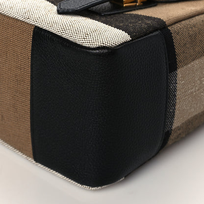Burberry Canvas Mega Check Large Baildon Messenger Bag Black 11 of 11