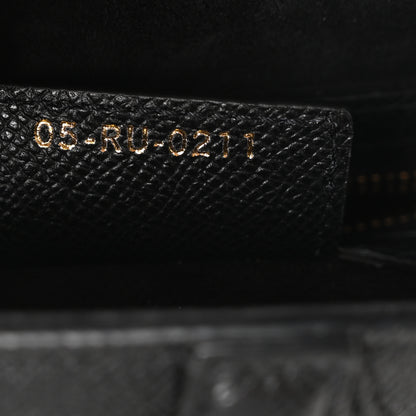 Christian Dior Grained Calfskin Saddle Bag Black 7 of 11
