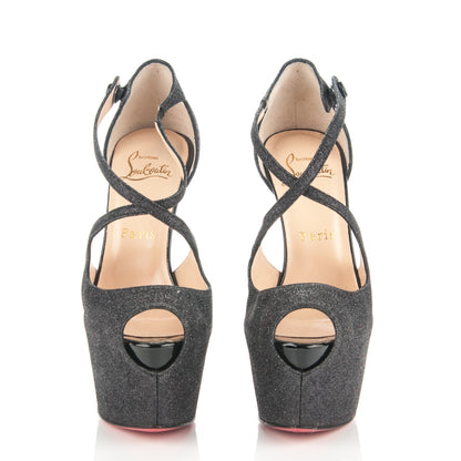 Christian Louboutin Glitter Exagona 160 Pumps 35.5 Black 2 of 6