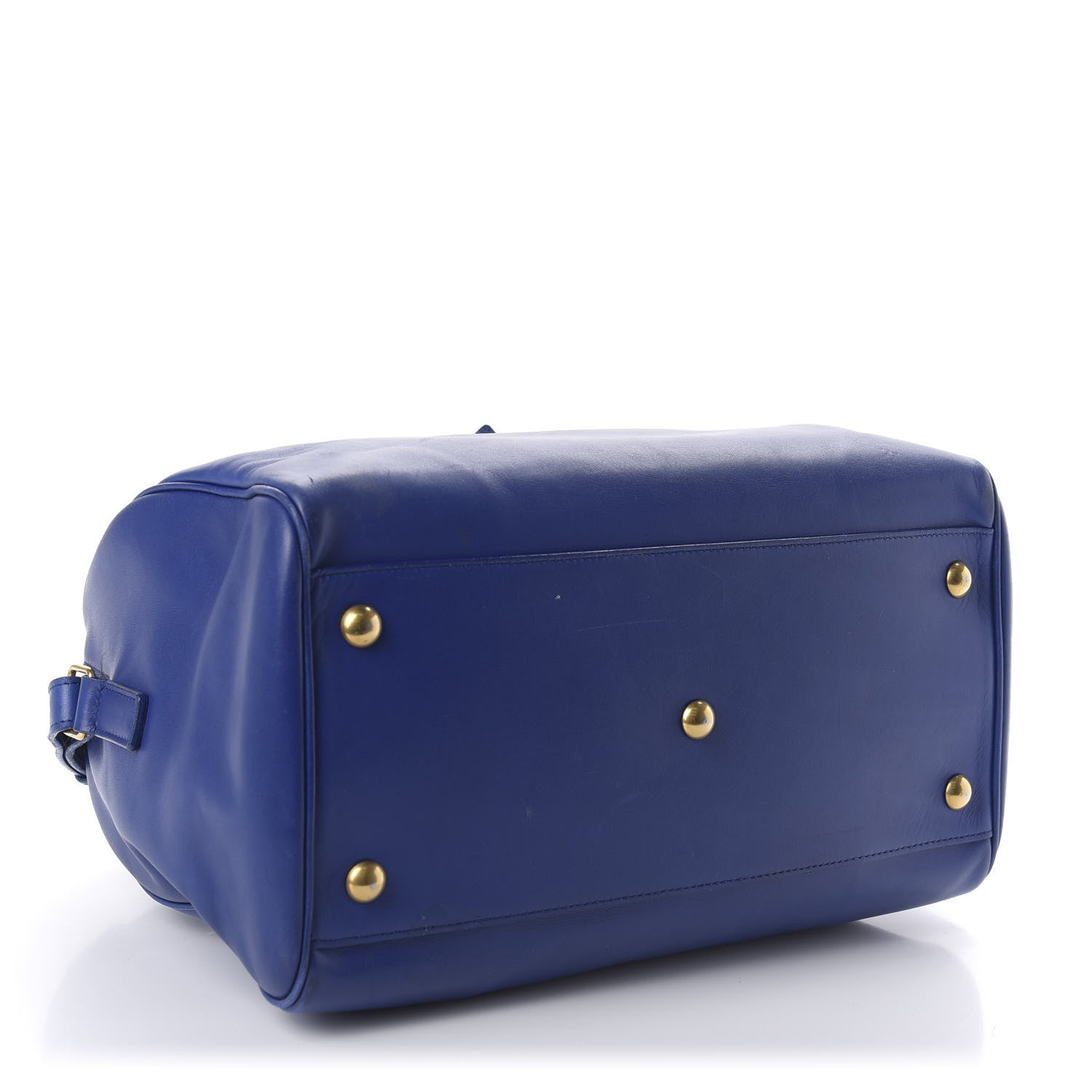 Saint Laurent Calfskin Classic Duffle 6 Blue 4 of 14