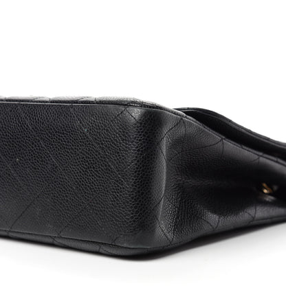 Chanel Caviar Quilted Jumbo Single Flap Black 7 of 11