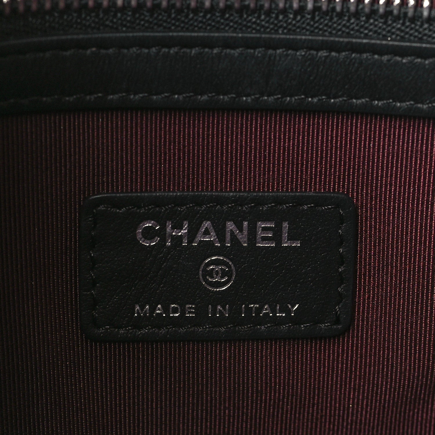 Chanel Caviar Quilted Large Cosmetic Case Black 6 of 10