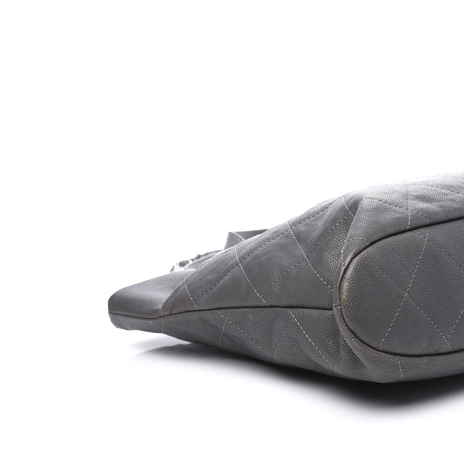 Chanel Caviar Quilted Shopping Tote Grey 5 of 11
