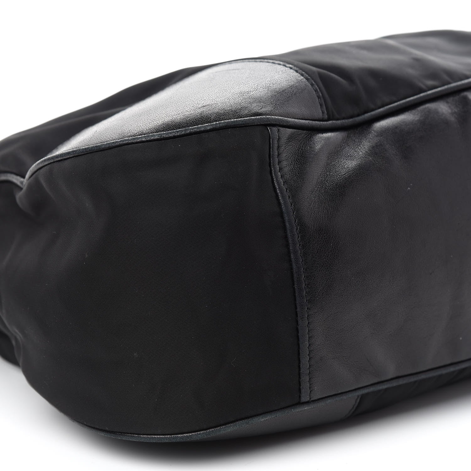 Prada Tessuto Nylon Shoulder Bag Black 9 of 14